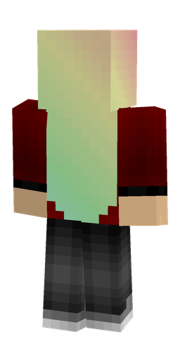 Black skin: body, back render