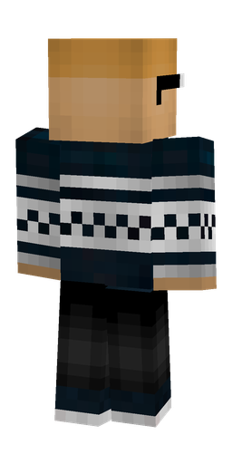 Black skin: body, back render
