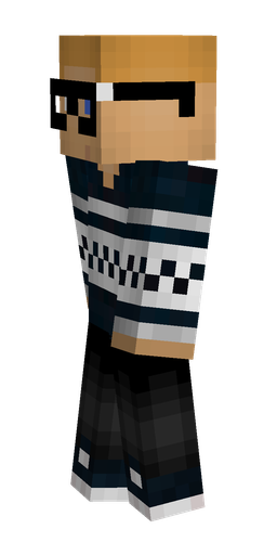 Black skin: body, left side render