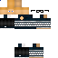 Black skin: raw texture render