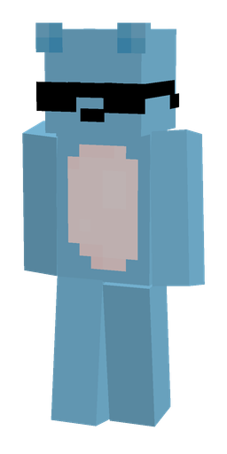 Blue skin: body, front render