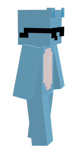 Blue skin: body, right side render
