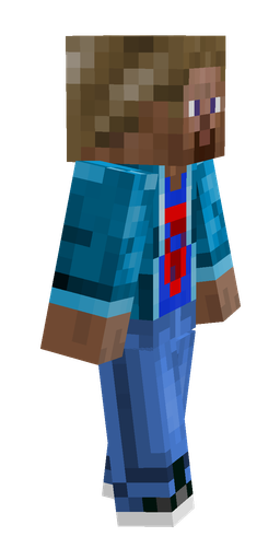 Blue skin: body, right side render