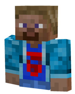 Blue skin: bust render