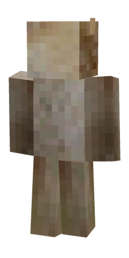 Brown skin: body, back render