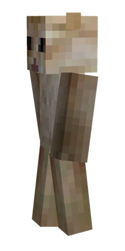 Brown skin: body, left side render