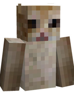 Brown skin: bust render
