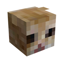 Brown skin: head render