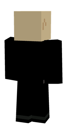 Black skin: body, back render