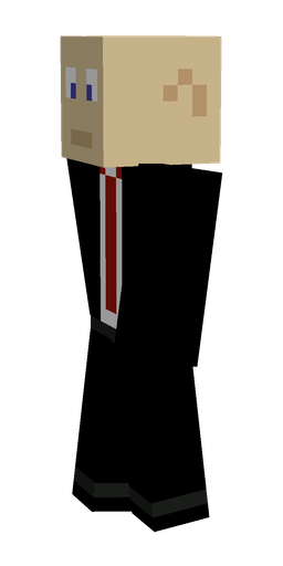 Black skin: body, left side render