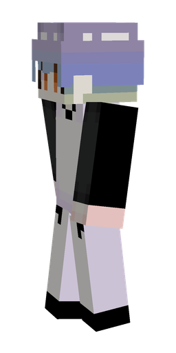 Black skin: body, left side render