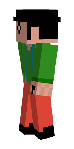 Black skin: body, left side render