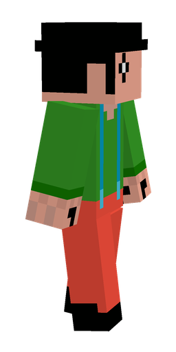 Black skin: body, right side render