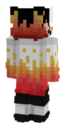 Black skin: body, back render
