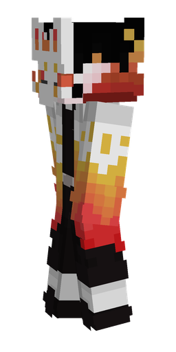 Black skin: body, left side render