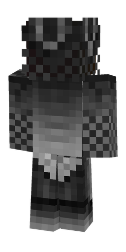 Black skin: body, back render