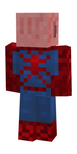 Blue skin: body, back render