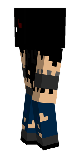 Black skin: body, left side render