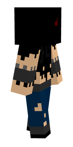Black skin: body, right side render