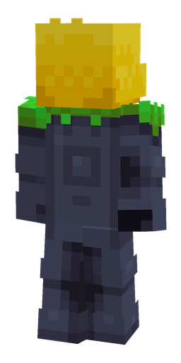 Blue skin: body, back render