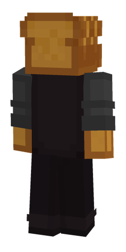 Black skin: body, back render