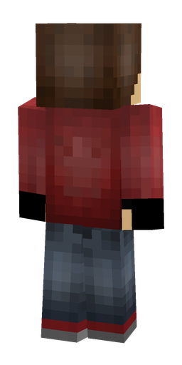 Black skin: body, back render
