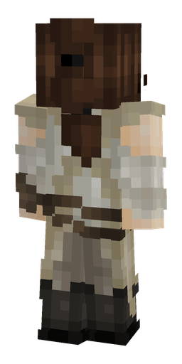 Brown skin: body, back render