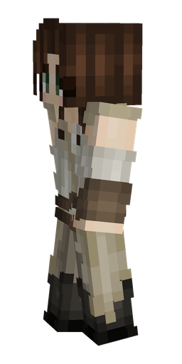 Brown skin: body, left side render