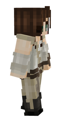 Brown skin: body, right side render
