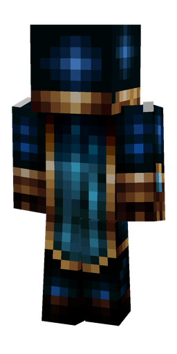 Black skin: body, back render