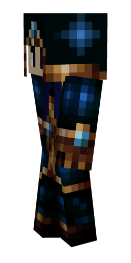 Black skin: body, left side render