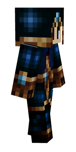 Black skin: body, right side render