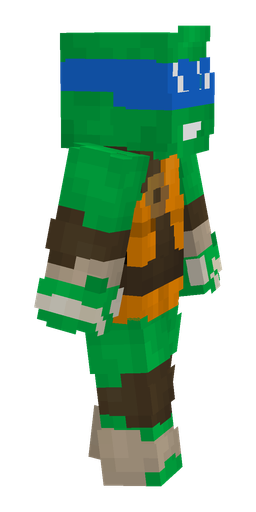Brown skin: body, right side render