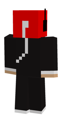 Black skin: body, back render
