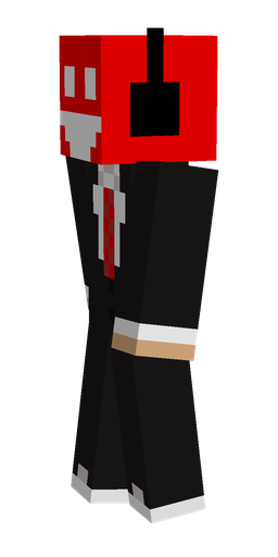 Black skin: body, left side render