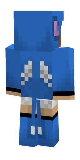 Blue skin: body, back render
