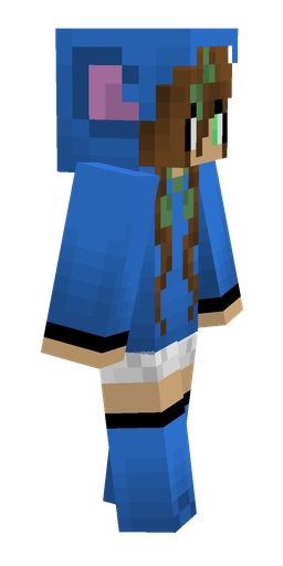 Blue skin: body, right side render