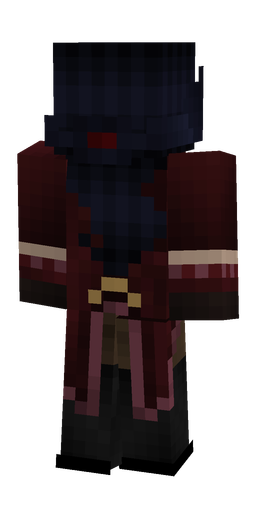 Black skin: body, back render