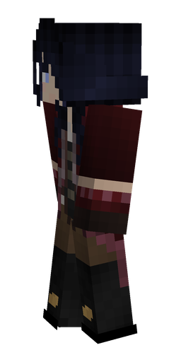 Black skin: body, left side render