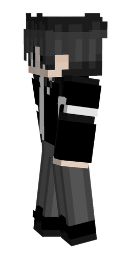 Black skin: body, left side render
