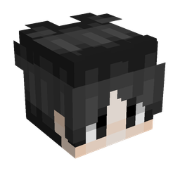 Black skin: head render