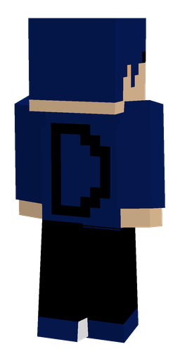 Black skin: body, back render