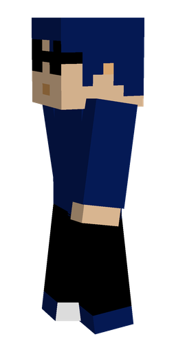 Black skin: body, left side render