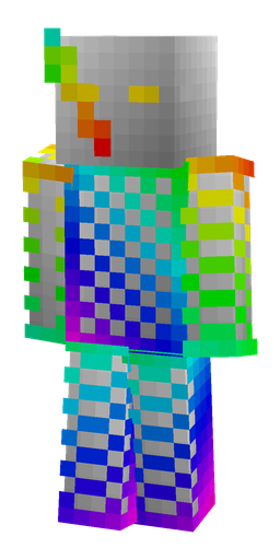 Gray skin: body, front render
