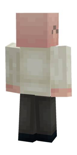 Black skin: body, back render