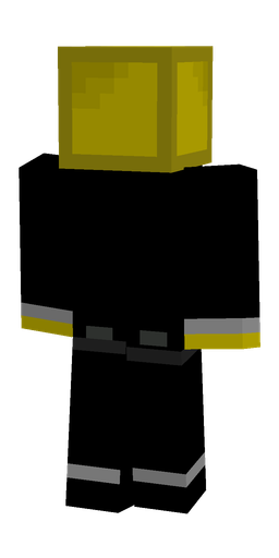 Black skin: body, back render