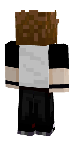 Black skin: body, back render