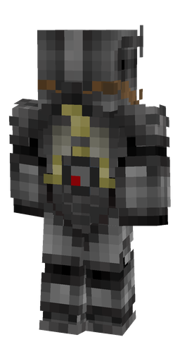 Black skin: body, back render