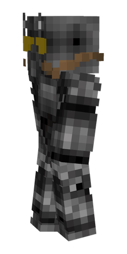 Black skin: body, left side render