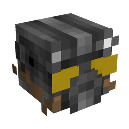 Black skin: head render